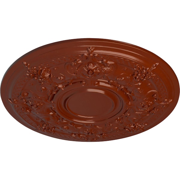 Darnay Ceiling Medallion (Fits Canopies Up To 7 1/4), Hand-Painted Firebrick, 29 1/4OD X 2P